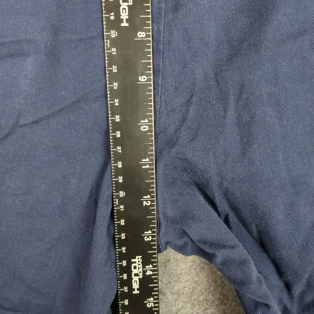 J Crew Mens Navy Chino Shorts 7 Inch Inseam Size 35‎ Flat Front Casual